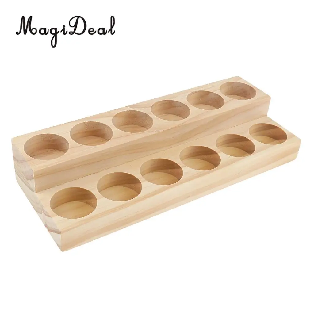 2X High Quality Wood Essential Oil Displaying Storage Rack Holder Organizers TWO LAYERS AND ONE LAYER	
