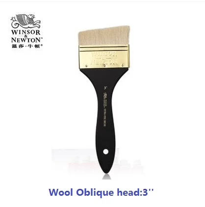 WINSOR& NEWTON старшая художница специальная шерстяная кисть для рисования Акварельная гуашь масляная и акриловая кисть - Цвет: Oblique head  3