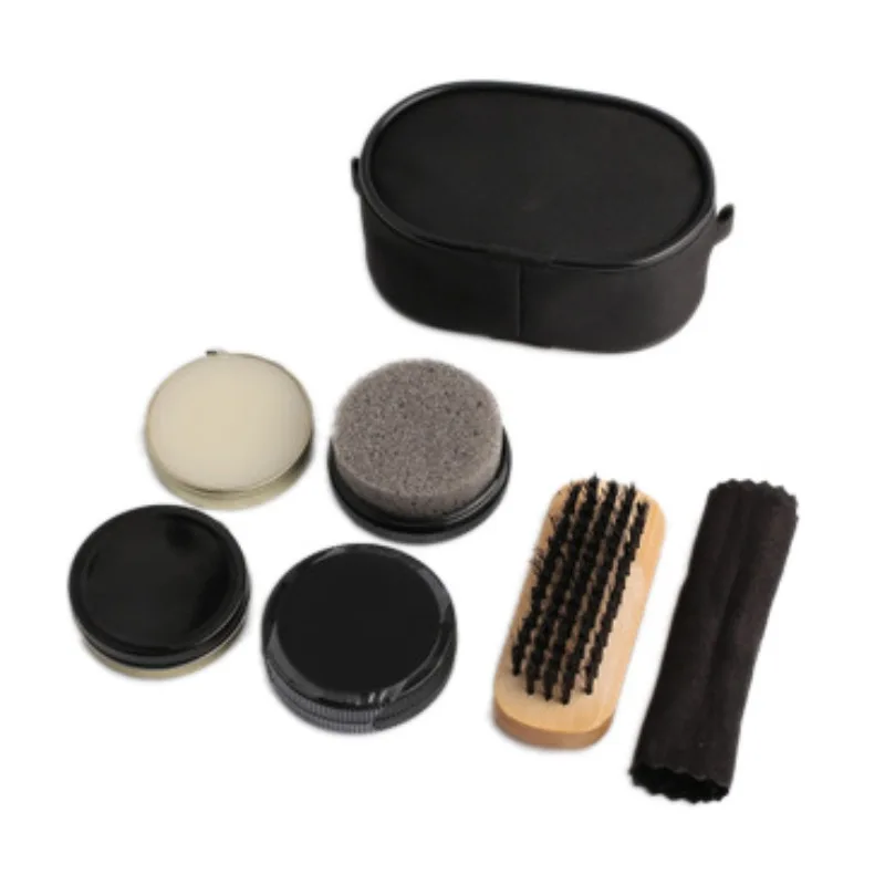 shoe polish and brush set