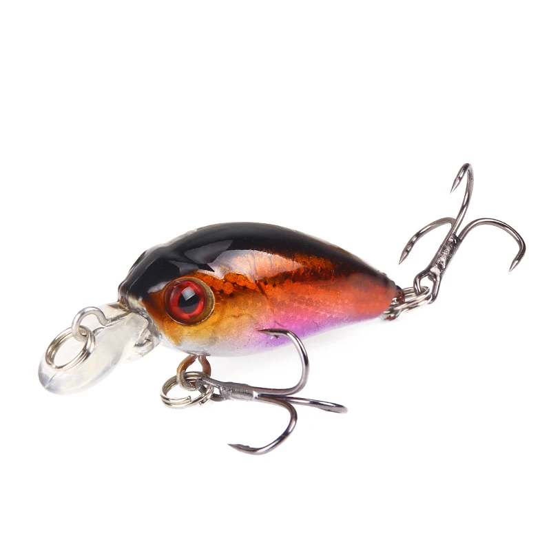 HAODIAOZHE 4.5 سنتيمتر 4.2g Crankbait الصيد إغراء الاصطناعي الساعد الطعم الثابت توبواتر أسماك الصيد Wobblers اليابان خطاف سنارة صيد السمك YU209