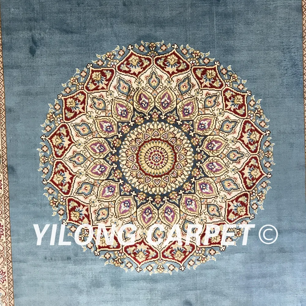 Yilong 2 8 'x 18' Вход ручной работы персидский стиль шелковые коврики для коридора