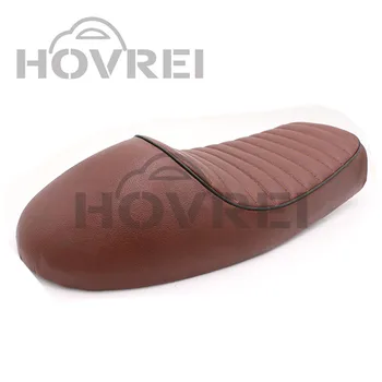 

Universal motorcycle leather Vintage Saddle retro Hump Cafe Racer brown Seat for KAWASAKI Yamaha Honda CG125 GN125 SEATS