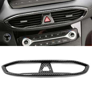 

For Hyundai Santa Fe (TM) 2019 2020 ABS Interior Center Console A/C Air Vent Cover Trim Car Accessories 1PC