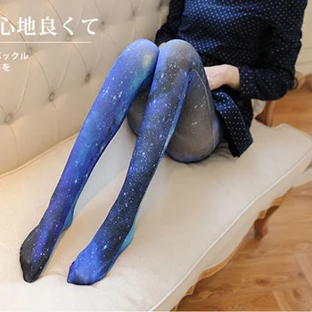 

Velvet thick leggings stockings pantyhose printed tattoo socks