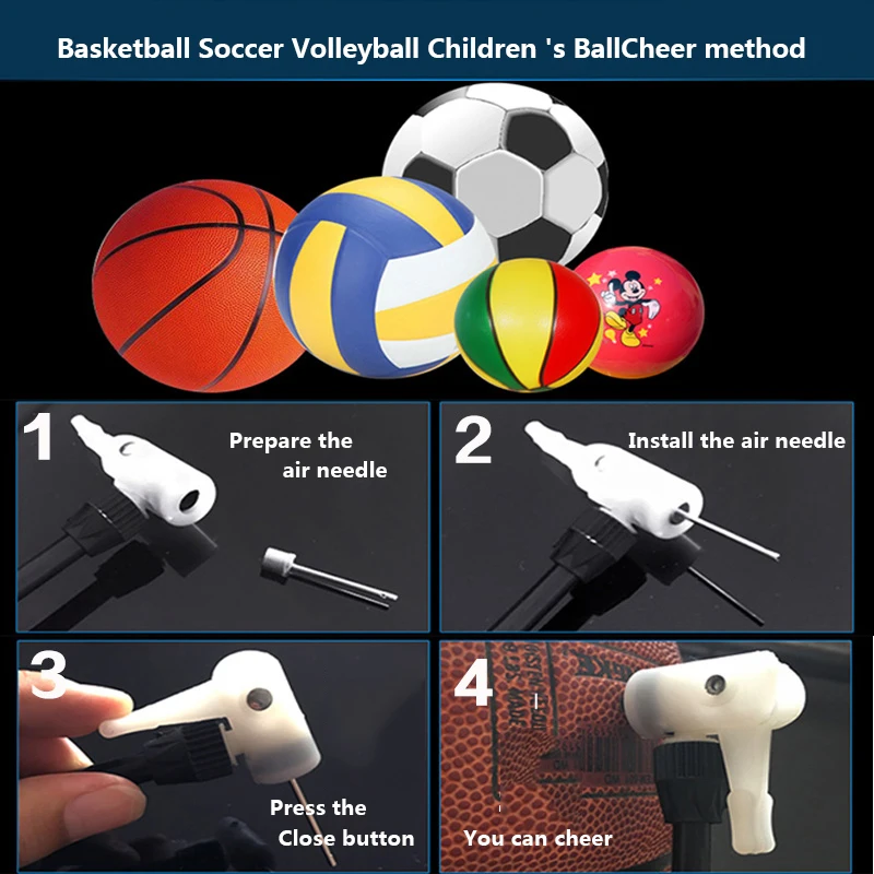 10PCS Inflating Pump Needle Valve Adaptor Sports Soccer Basketball Football S1# 