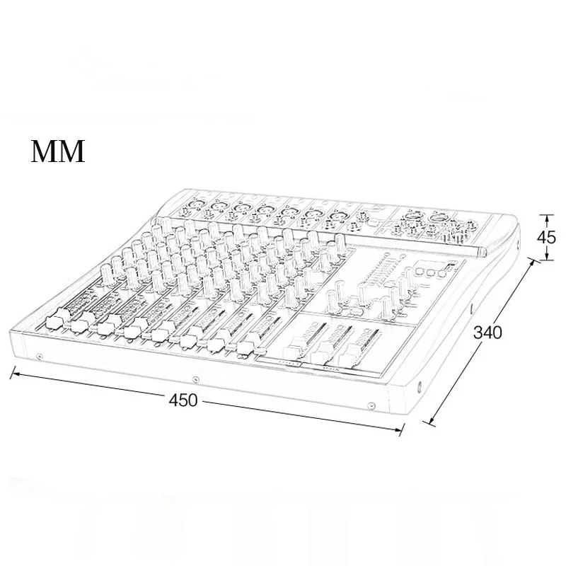 Professional 8 Channel DJ Audio Bluetooth USB