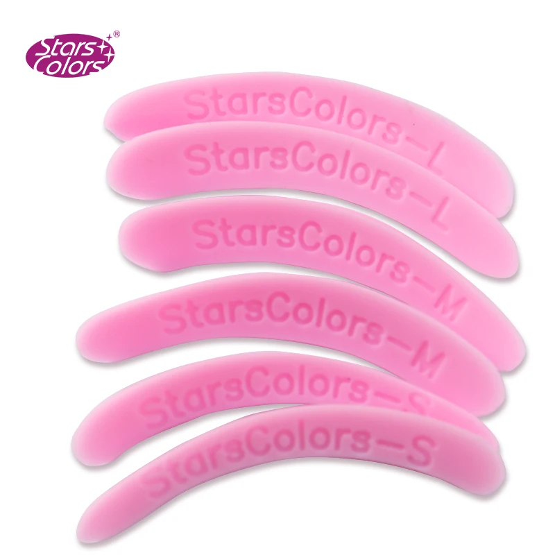 99 Перми Накладные ресницы Многоразовые силиконовые завивки стержни розовый пластик 3 разных размера