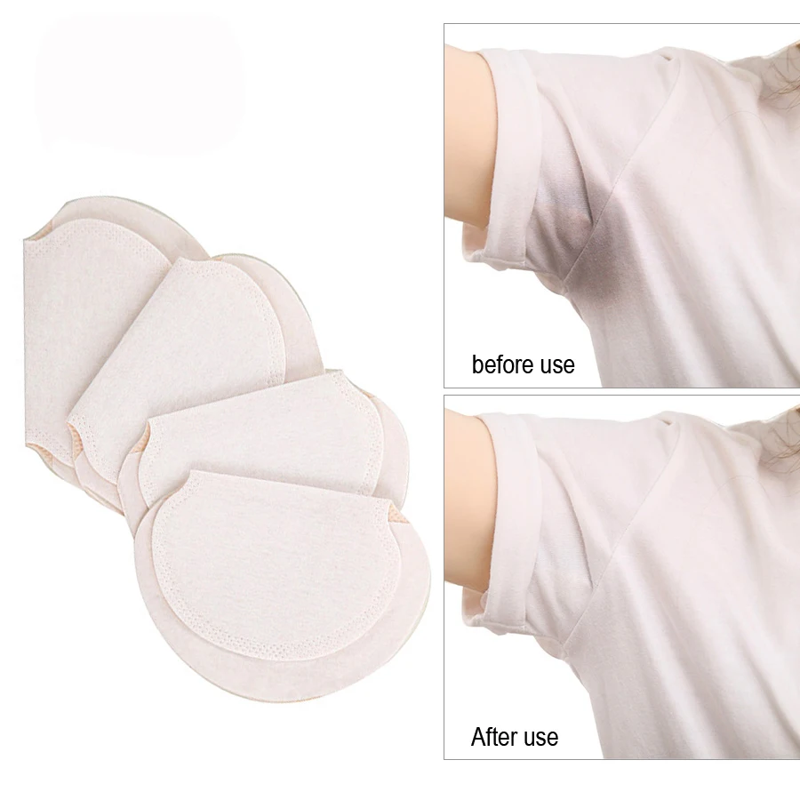 

MayCreate 6pcs set Sweat Absorption Sticker White Stretch Cotton Convenient Easy Anti-perspirant Stick Absorb Sweat Towel Armpit