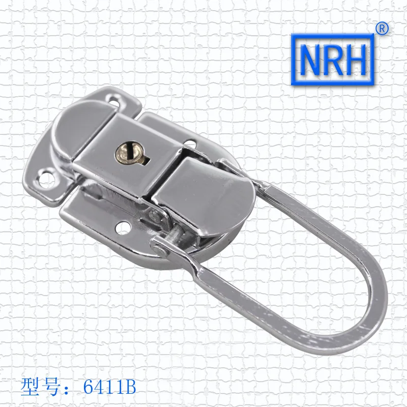 NRH 6411B стальная хромированная защелка с 2 кнопками для портфеля и чемодана