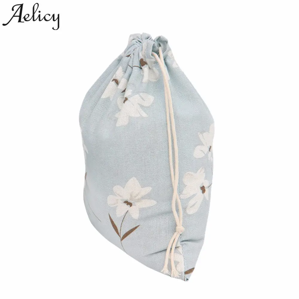 

Aelicy Canvas Candy Gift Bags for Children High Quality Beam Port Drawstring Backpack Bags Small Jewelry Gift Storage Bags