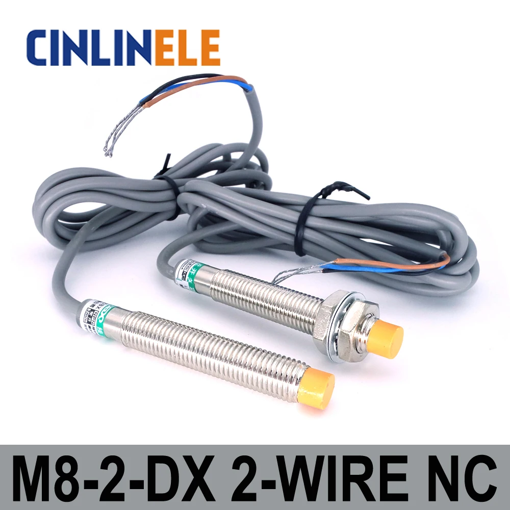 

M8 LJ8A3-2-Z/DX 2mm 6-36V induction DC 2 wire NC metal sensor inductive proximity switch Screen shield type LJ8A3 sensor switch