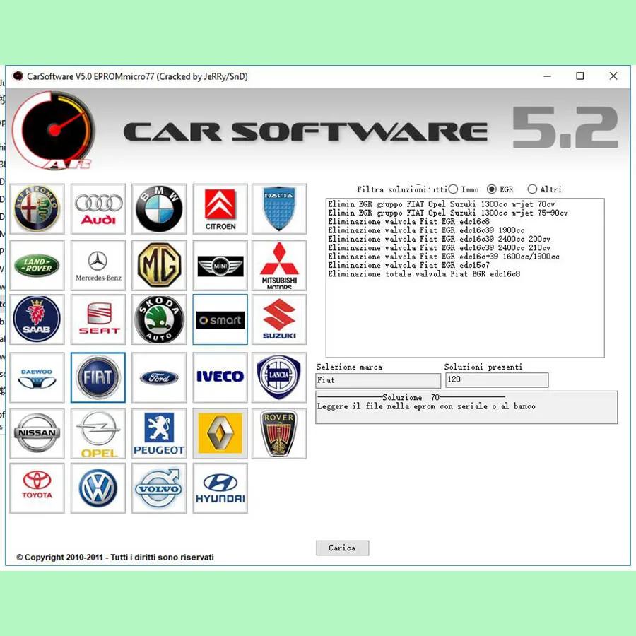 Автомобильное программное обеспечение V5.2 EPROMmicro77 CarSoftware активации 5,2(Immo Off, EGR Off и Hot Start Fix Tool