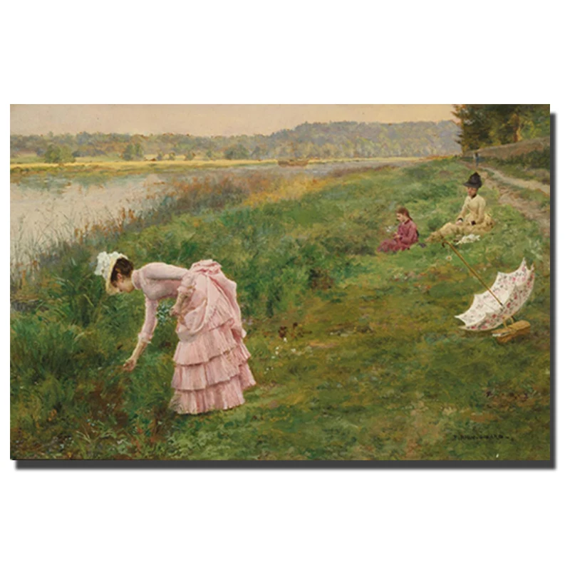 

World Famous Canvas Paintings By John Lavery Replica Sleeping Beauty Oil Painting Print On Canvas Decorative Pictures For Home