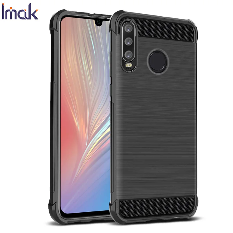 Imak Чехол из углеродного волокна для huawei P30 Pro Мягкие силиконовые подушки