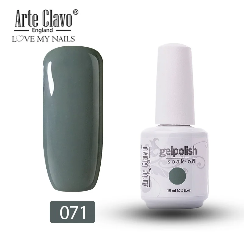 Arte Clavo дизайн ногтей 15 мл гель лак для ногтей замачиваемый УФ светодиодный 1 шт. Гель-лак для ногтей маникюр Гель-лак праймер Полупостоянный - Цвет: 071