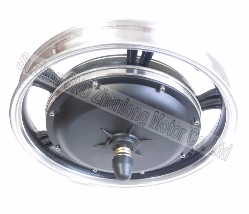 Clearance 16inch 48v60v72v  1000W e-bike front hub motor with disk brake speed 42km/h  / fork size 100mm G-M047 4