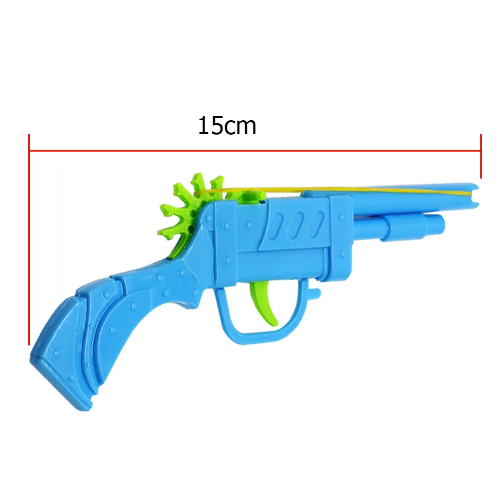 1Pc Classic Mini Plastic Rubber Band Gun Mould Launcher Hand Pistol