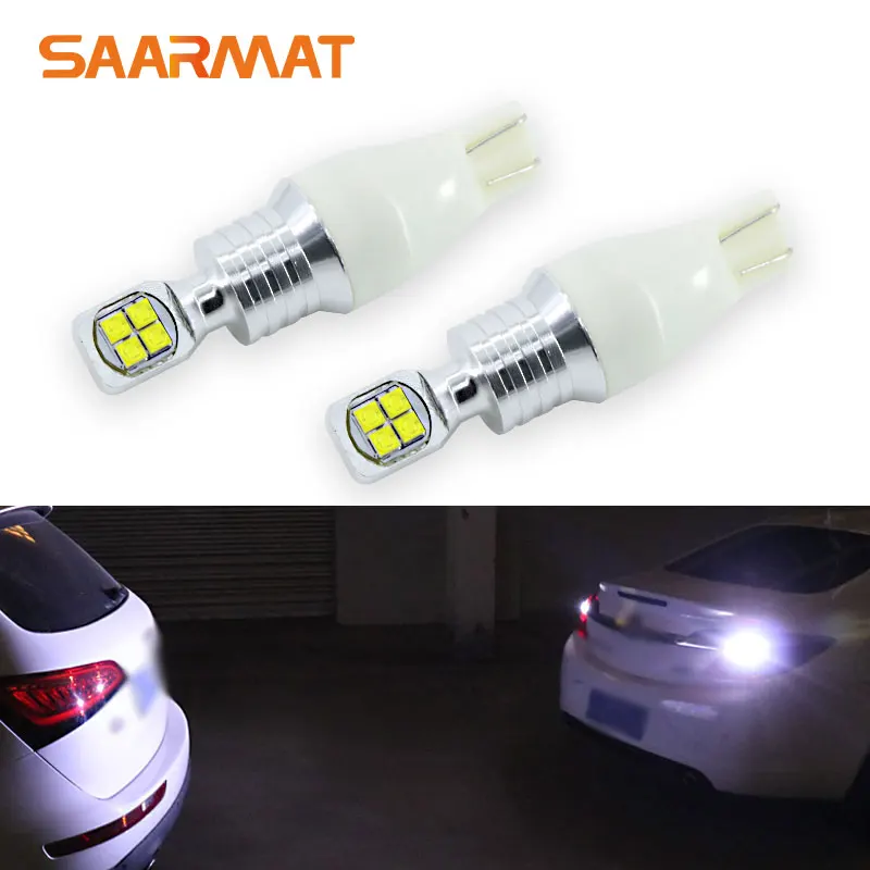 

Pair Canbus 1500LM T15 W16W 912 921 LED Wedge Bulb Rear Tail Backup Reverse Light Parking Lamp For Audi BMW Mercedes VW Ect