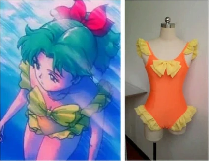 Sailor Moon Neptune Kaiou Michiru Аниме Бикини На Заказ Купальник для косплея|sailor neptune|anime