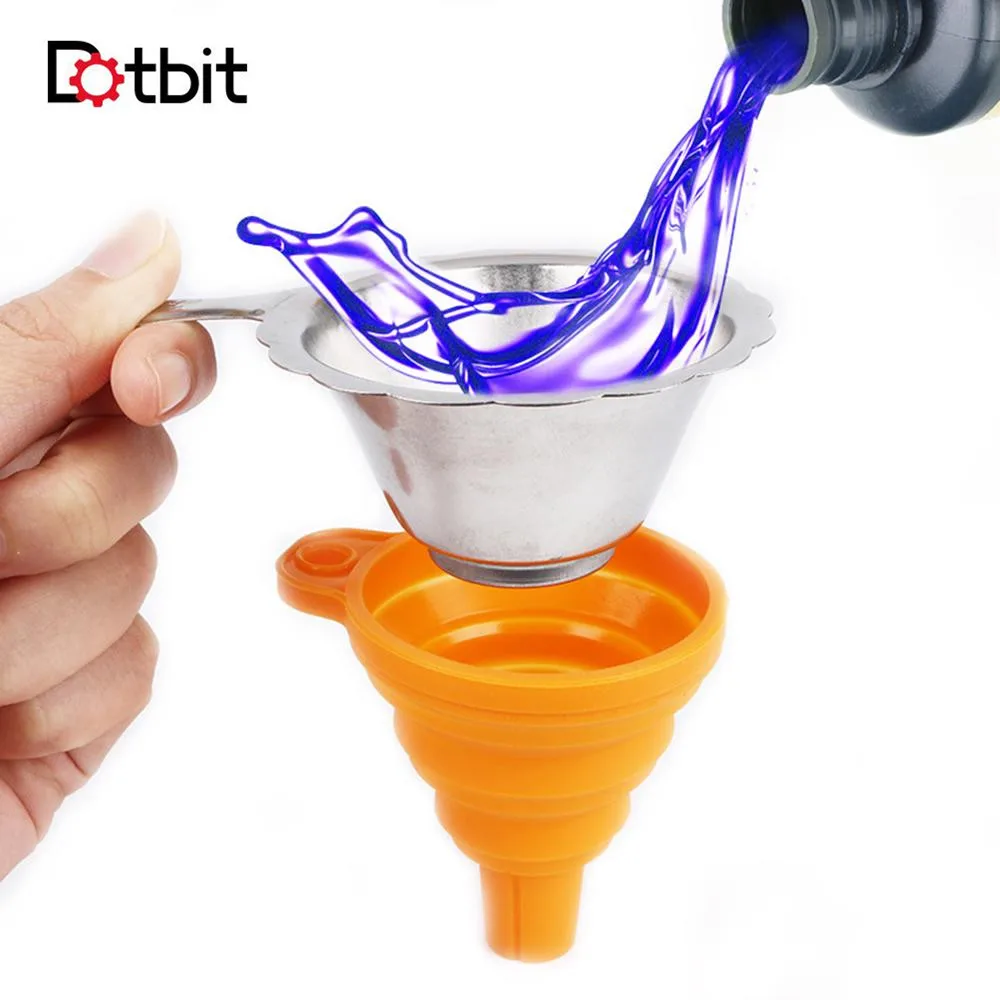 

Filament Metal Filter Screen Strainer + Silicone Folding Funnel for 3D Photocuring Printer Accessories