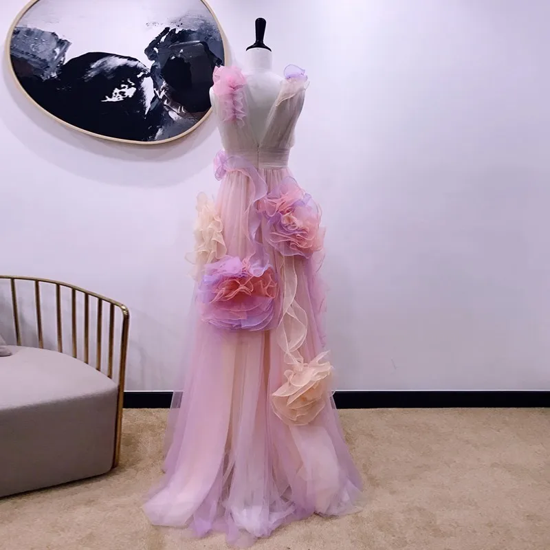 Vestido Noiva Praia Boho Свадебное платье сексуальное яркое свадебное платье трапециевидной формы с глубоким v-образным вырезом и открытой спиной пляжное свадебное платье