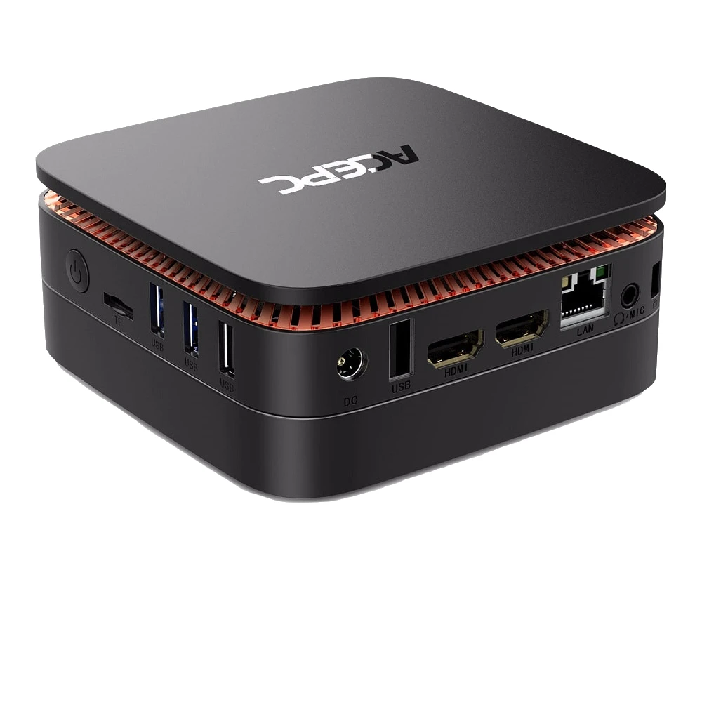 AK1 Mini PC Windows10 Mini Computer Intel Celeron Apollo Lake J3455 8G RAM 128GB SSD HTPC Office HDMI WiFi4K USB3.0 Mini Desktop-5