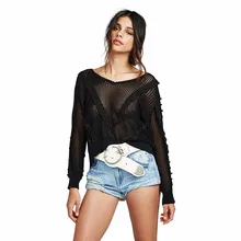 2017 Spring Sexy Blouse Women Shirt Elegant knitted Long Sleeve Blouse Loose Elegant Black Shirt Female Pullover Tops