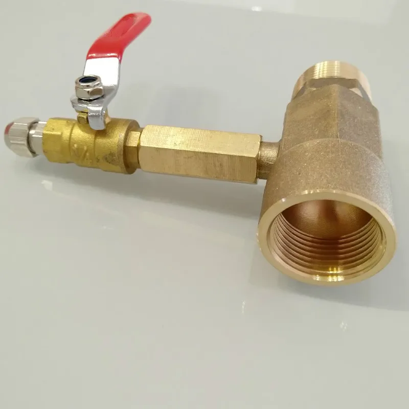 Латунные медные шаровые краны с 1/4 &quotконтрольной стоимостью одностороннее