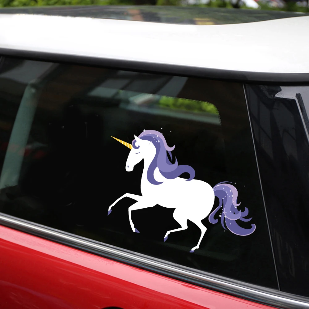 

New Removable Reusable Stickers Unicorn Car Stickers and Decals Car Styling Body Window Door Sticker for Auto Products