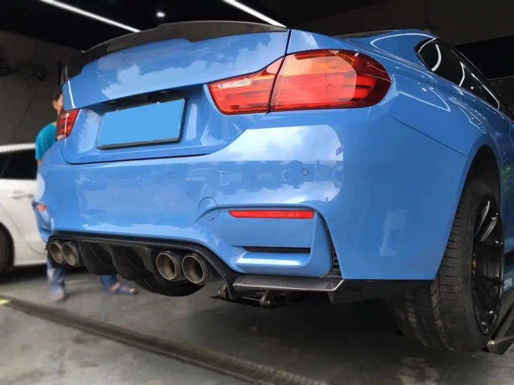 Диффузор для заднего бампера M3 M4 из углеродного волокна с сплиттером BMW F80 F82 F83 2012