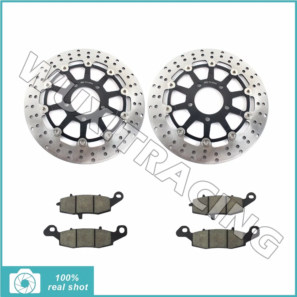 Front Brake Discs Rotors Pads for SUZUKI GSF 650 GSF650 Bandit / ABS 05 06 SV 650 SV650 /S 03 10