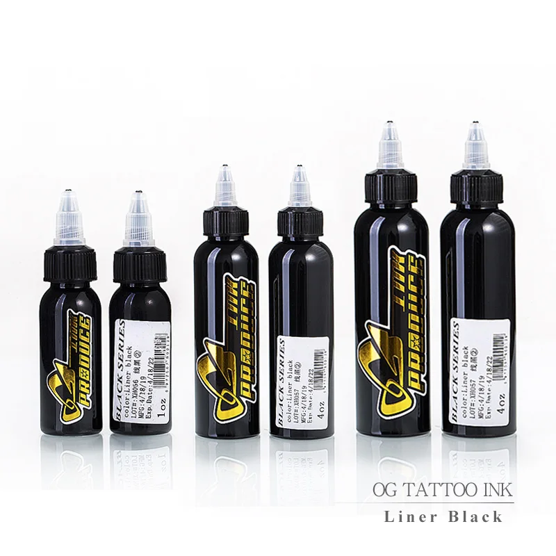 Og Tattoo Ink Set 8oz 250ml/bottle Black Ink Tattoo Permanent Makeup Microblading Pigment Dynamic Materials For Tattoo Color