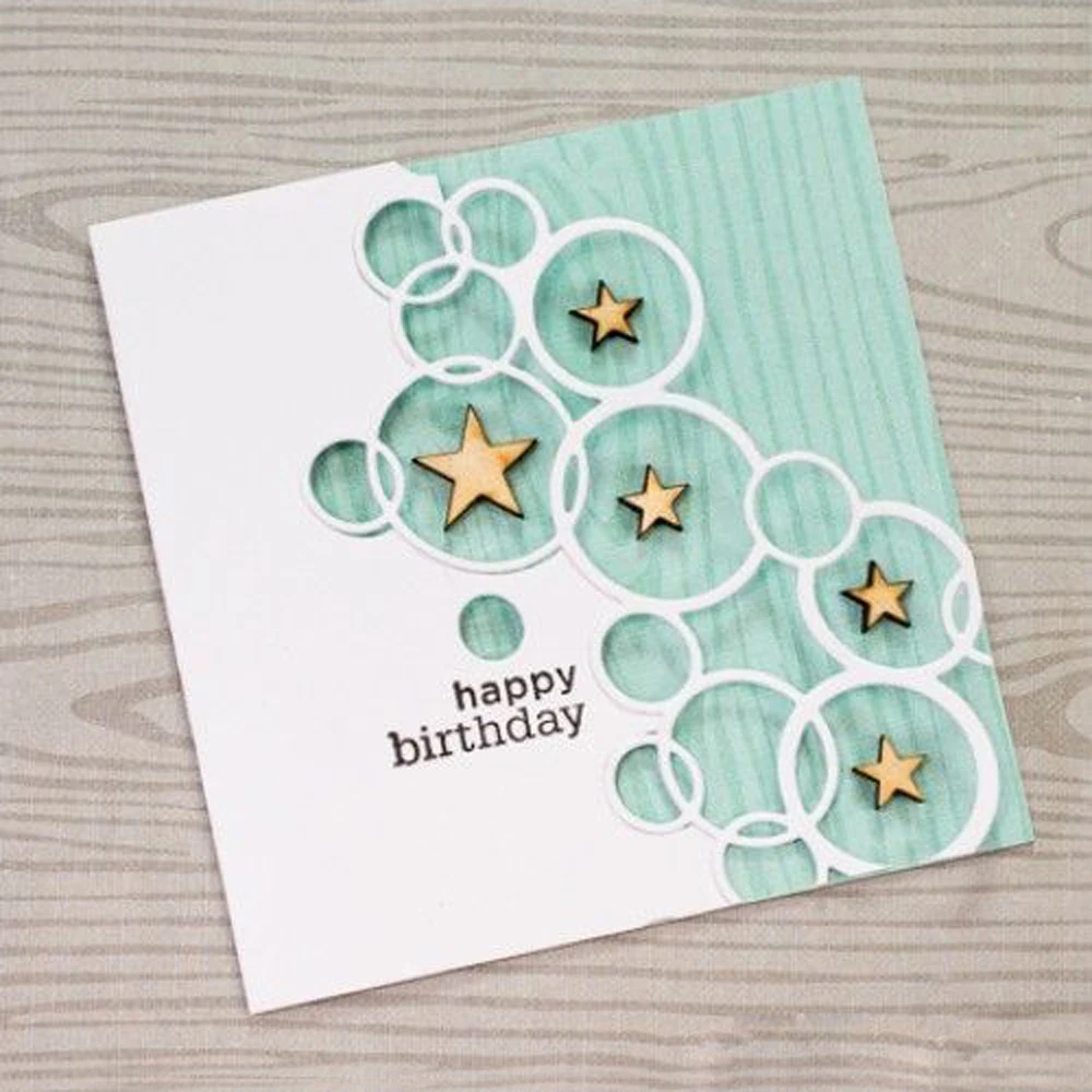 

Decorative Circles Metal Cutting Dies Stencil Scrapbooking Photo Album Decor Paper Card Making Decor DIY Embossing Crafts