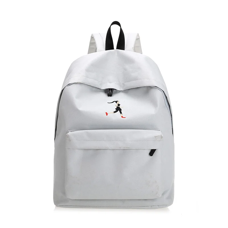 KVKY Summer Women Cute Canvas Backpack Fashion Travel Bags Embroidery Backpacks New Style Shopping Backpack for