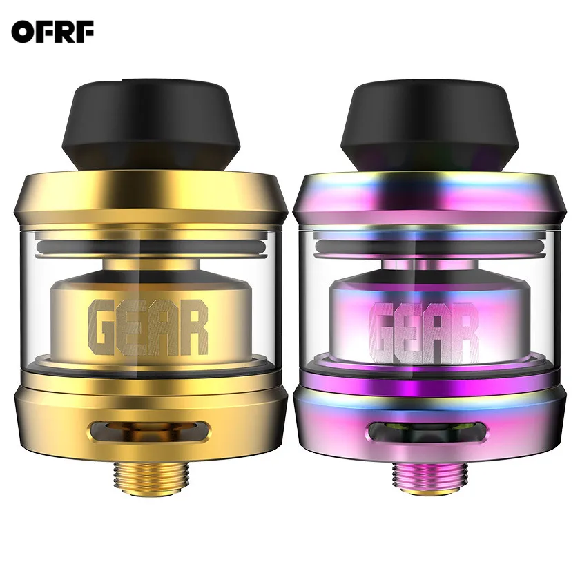 

Original OFRF Gear RTA Atomizer 2ml Single Core Easy Wick Ultra-short Air Design Tank Suitable 510 Box Mod Electronic Cigarrete