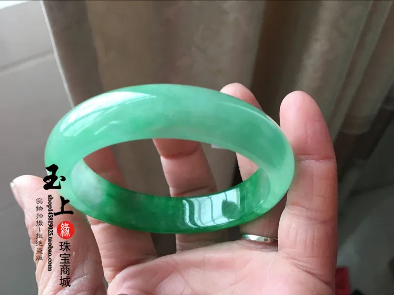 Изумрудный зеленый браслет грузовой нефрит браслет Изумрудный женский браслет бутик> зеленый нефритовый браслет