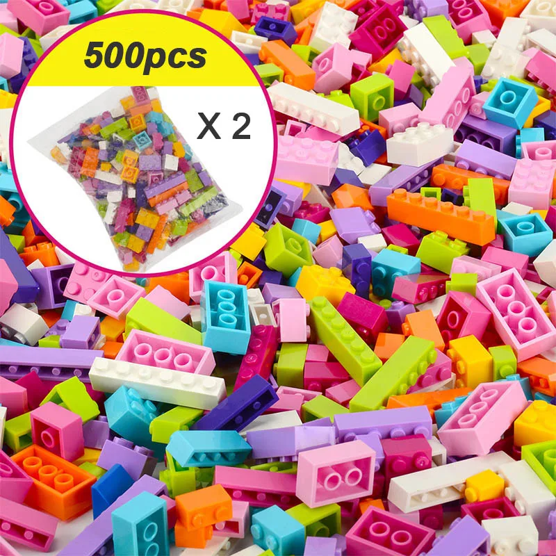 1000PCS bambini fai da te CREATIVE BRICKS colore Building Blocks giocattolo regalo 