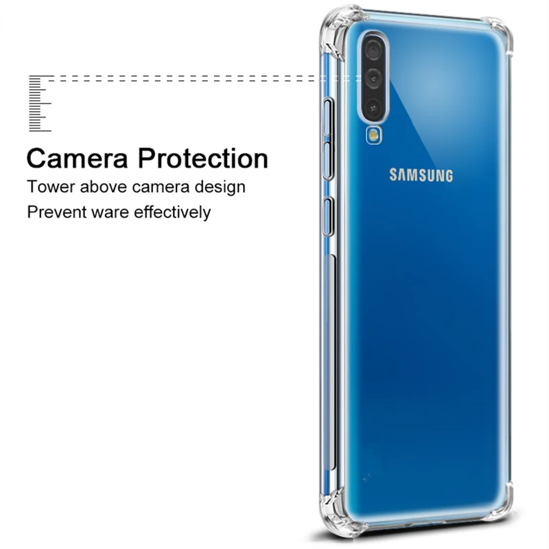 Для samsung Galaxy A50 A10 A70 A40 A30 M20 J4 Plus Крышка для samsung Galaxy M20 A10 A30 A40 A50 A70 J4 противоударный чехол