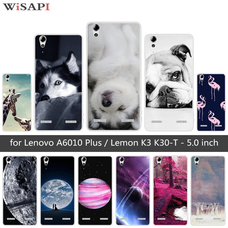 

Soft Silicone for Lenovo A6010 Plus & A6000 Doggy Phone Case for Lenovo Lemon K3 K30-T Cover 5" K 3 A 6000 6010 for Lenovo