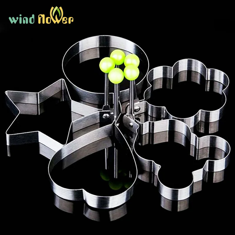 

Wind flower 5pcs/set Stainless Steel Omelette Device DIY Food Fried Egg Mold Pancake Mold Kitchen Breakfast Egg Tools