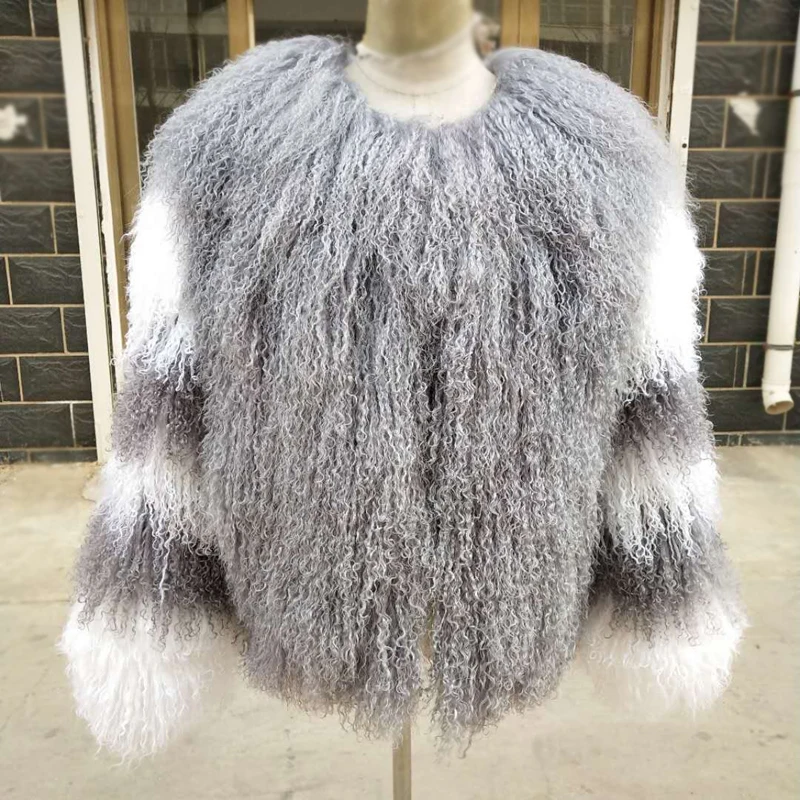 2021women Real Mongolian Sheep Fur Coat Beach Wool Fur Jacket Lamb Fur  Clothing Personality Customizable Fur Clothes - Real Fur - AliExpress