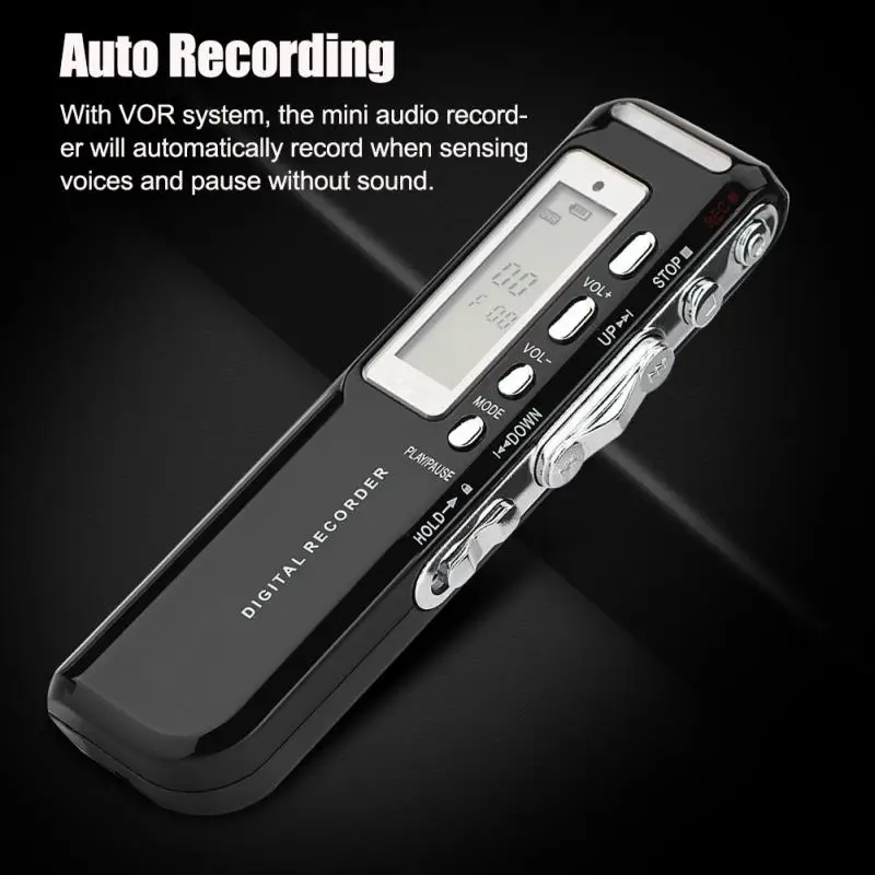 VBESTLIFE Multilanguage 8GB Digital Voice Recorder Auto Recording Pen for Business Meeting Interview Portable Mini Recorder New