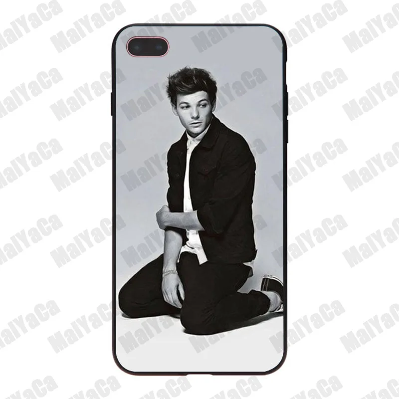 MaiYaCa One Direction 1d Louis Tomlinson High-end Protector soft phone Case for iPhone 8 7 6 6S Plus X 10 5 5S SE 5C Coque Shell