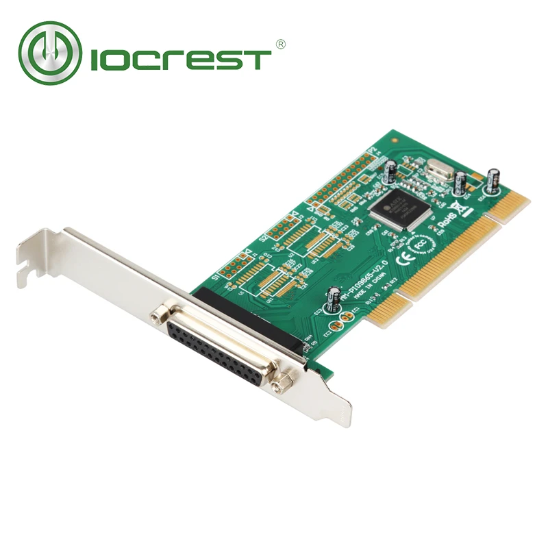 IOCREST 1 paralelo (LPT1) DB25 tarjeta controladora PCI 9865 Chipset con soporte de perfil bajo|pci controller|pci chipsetcard control - AliExpress