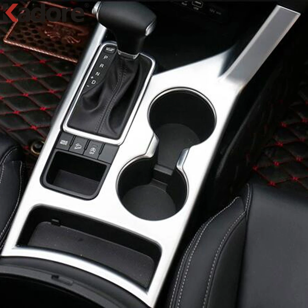 For Kia Sportage 2016 2017 Fourth GE Matte Gear Box Shift Knob Control Panel Cover Trim