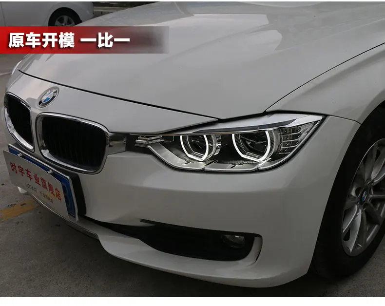 АКД стайлинга автомобилей для F30 F35 фары 2013- 320i 318i 325i фары DRL HID фара ангельский глаз биксеноновые фары аксессуары