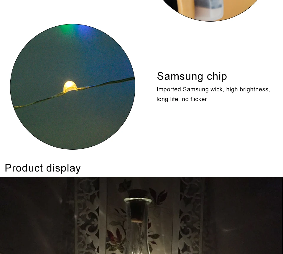 1M LED Solar Copper Wire String Light  (4)