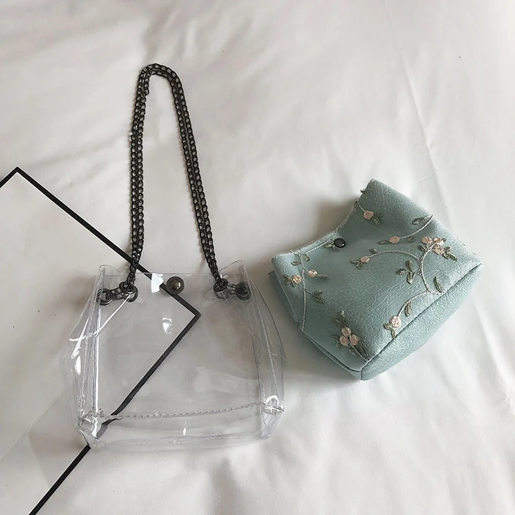 Small Bucket Bags women Clear Transparent Shoulder Bags Candy Color Women Chain lace Bag Totes Compound Female Mini Bag bolso Small Bucket Bags women Clear Transparent Shoulder Bags Candy Color Women Chain lace Bag Totes Compound Female Mini Bag bolso