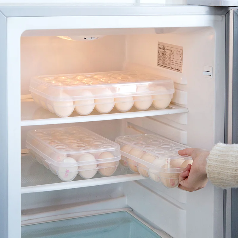 Kitchen Egg Storage box organizer frigorifero memorizzazione Egg 15 uova organizzatore contenitore di stoccaggio Egg rack e ripiano 1# Blue 
