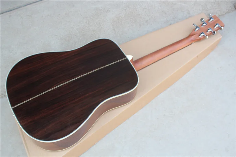 4" Акустическая гитара с красочным Abalone связывания, красная Черепаха оболочки накладки, розовое дерево гриф, предлагаем индивидуальные
